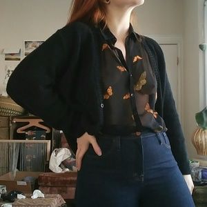 Sheer Sleeveless button up